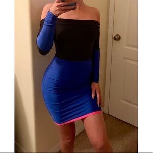 Off The Shoulder Long Sleeve Dress